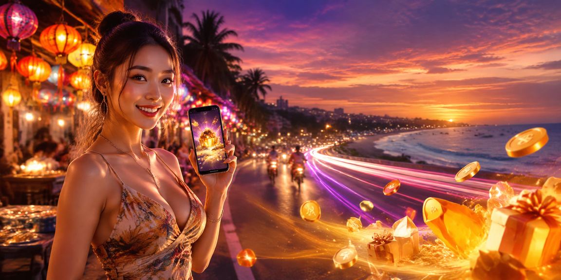 Người dùng Mũi Né tham gia khuyến mãi casino trực tuyến vào buổi tối tại chợ đêm